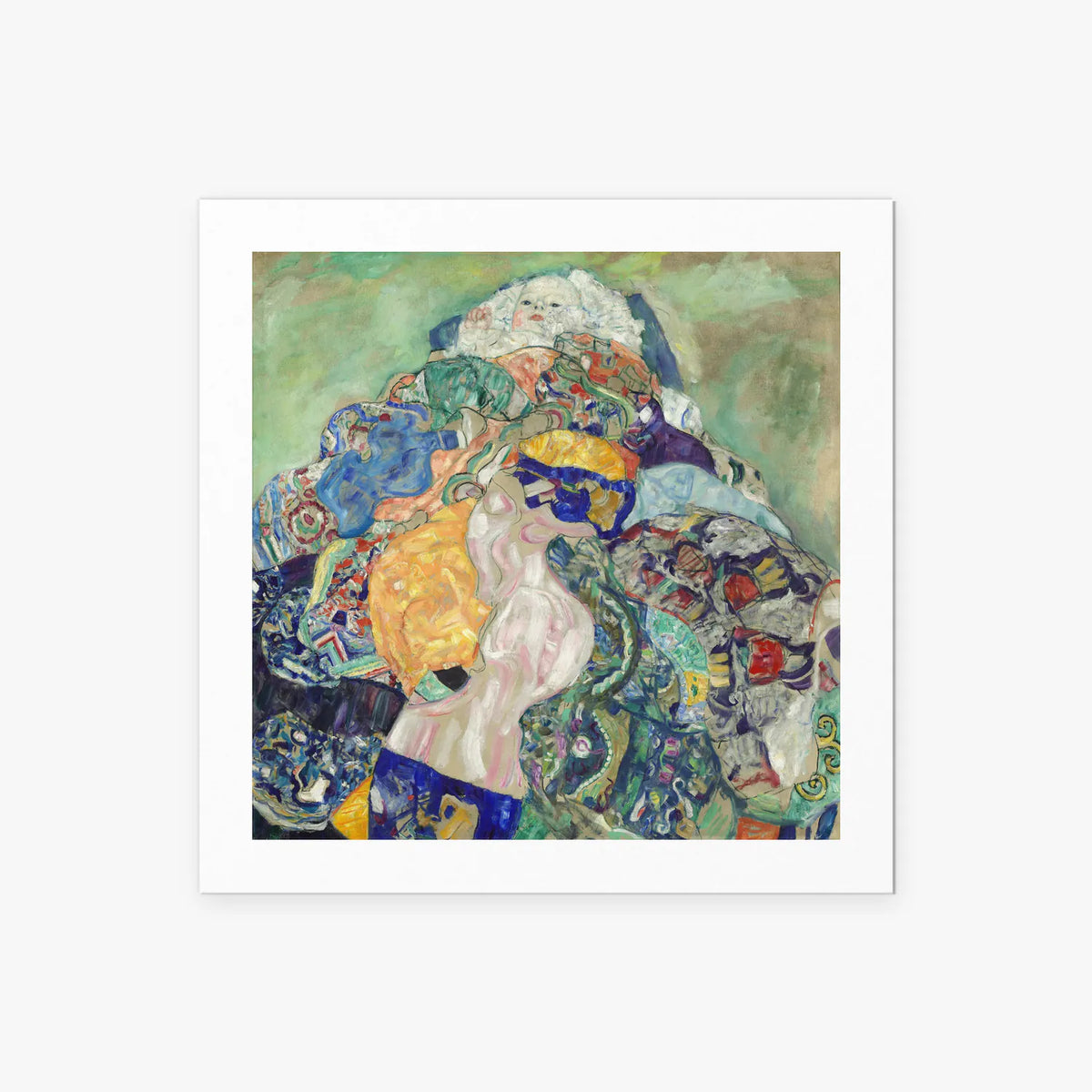 Bambino (Culla) - Gustav Klimt, opera di Gustav Klimt (Secessione Viennese), stampa artistica su carta, 50x50cm