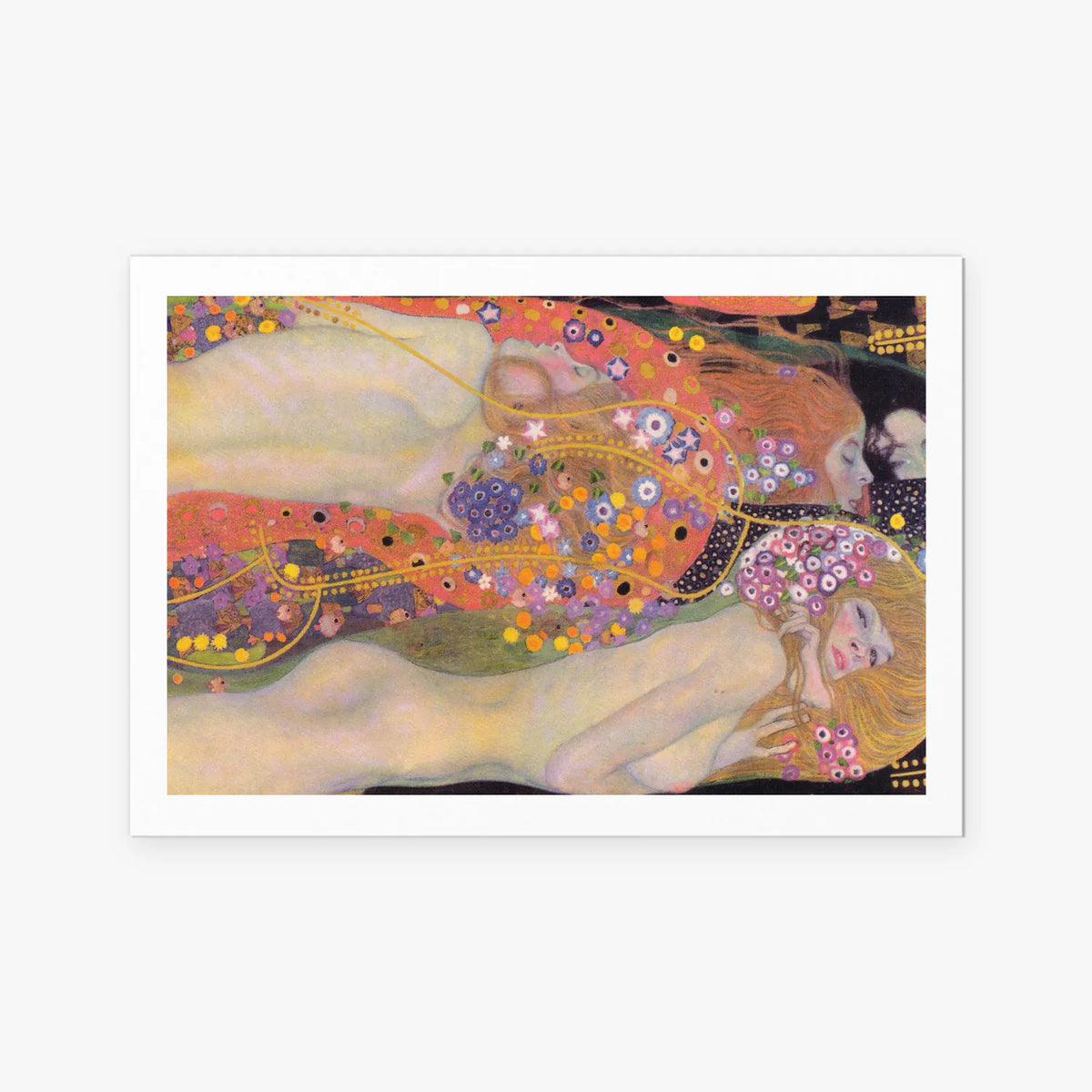 Bisce d'Acqua II - Gustav Klimt, opera di Gustav Klimt (Secessione Viennese), stampa artistica su carta, 115x80cm