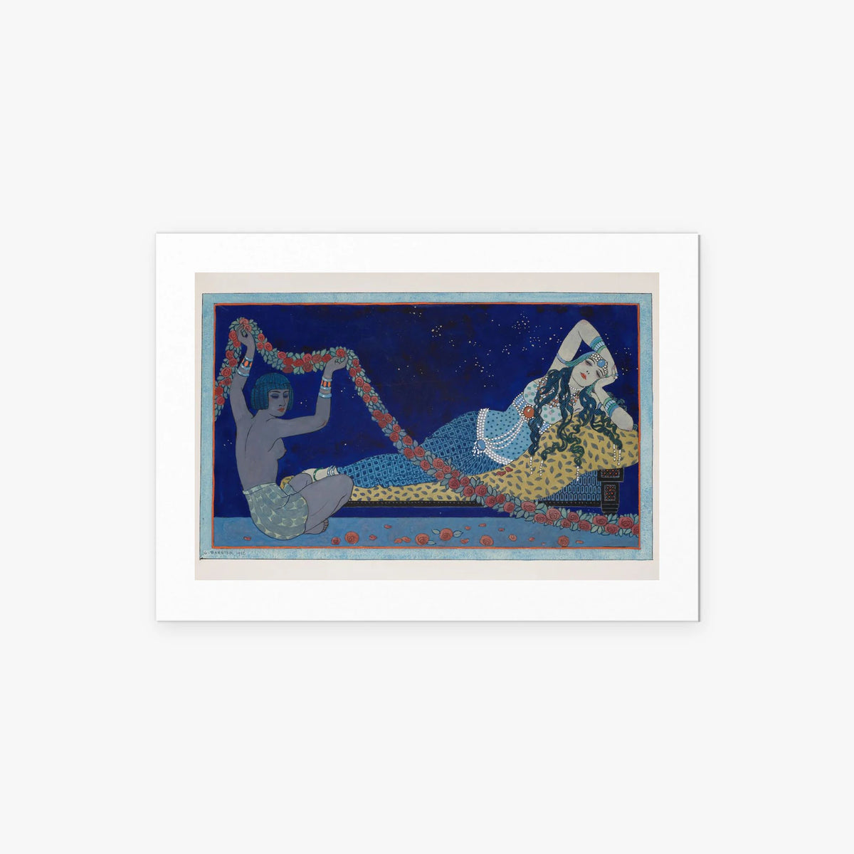 Cleopatra - George Barbier, opera di George Barbier (Art Déco), stampa artistica su carta, 70x50cm