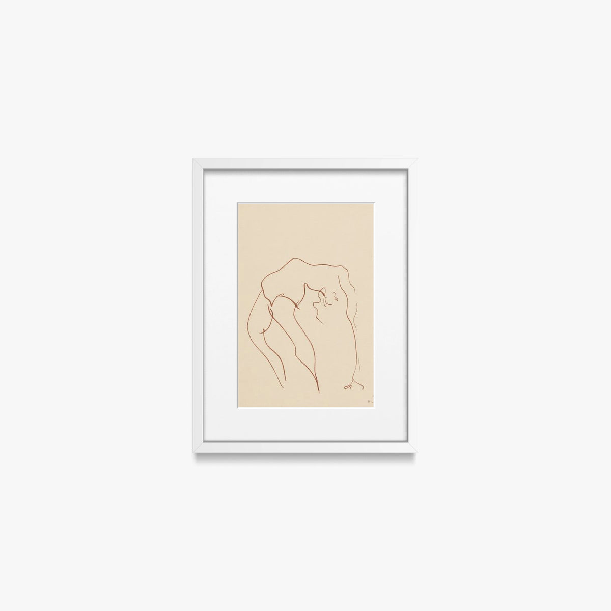 Danzatrici Acrobate, Tav. 10 - Henri Matisse, opera di Henri Matisse (Art Déco), stampa con passepartout e cornice bianca, 30x40cm