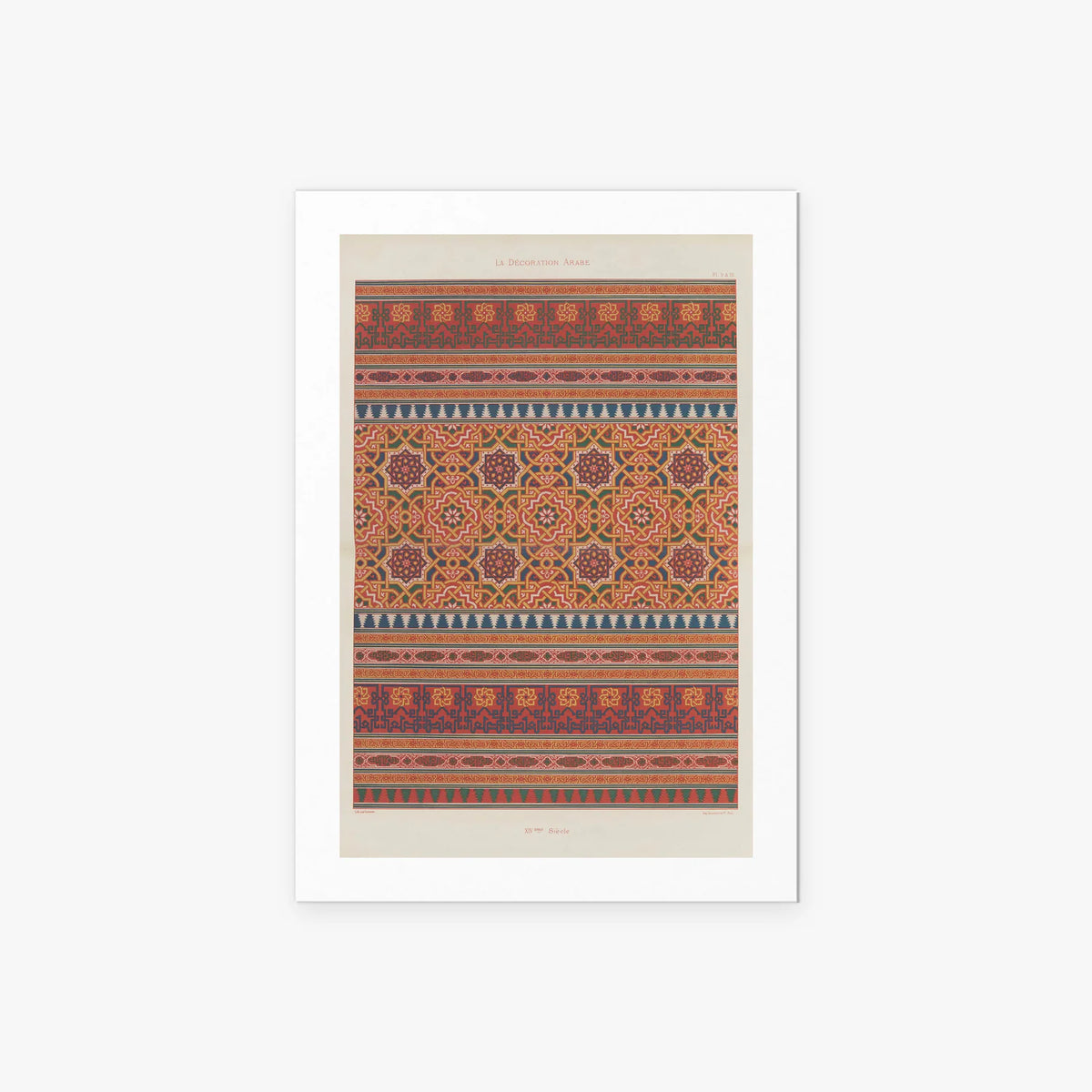 Decorazione Araba, Tav. 6 - Marpon et Flammarion, opera di Marpon et Flammarion (Illustrazione), stampa artistica su carta, 60x85cm