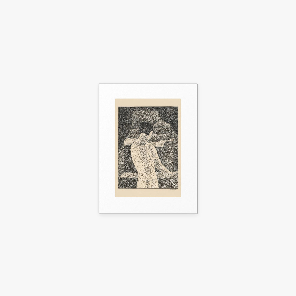 Donna alla Finestra - Mikuláš Galanda, opera di Mikuláš Galanda (Avanguardie), stampa artistica su carta, 30x40cm
