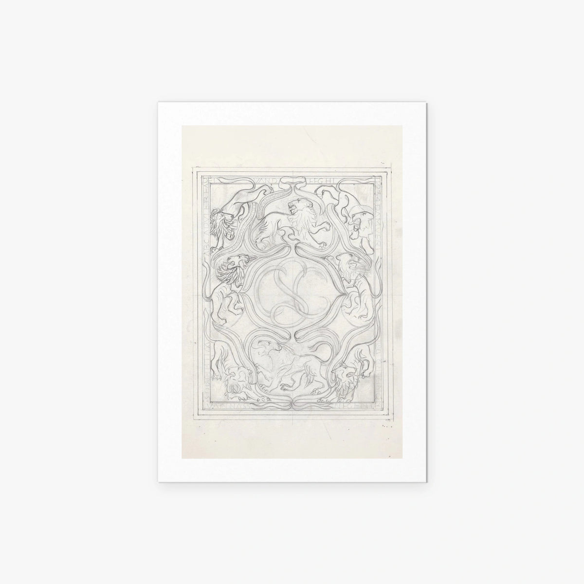 Ex Libris per il Figlio - Carel Adolph Lion Cachet, opera di Carel Adolph Lion Cachet (Art Nouveau), stampa artistica su carta, 60x85cm