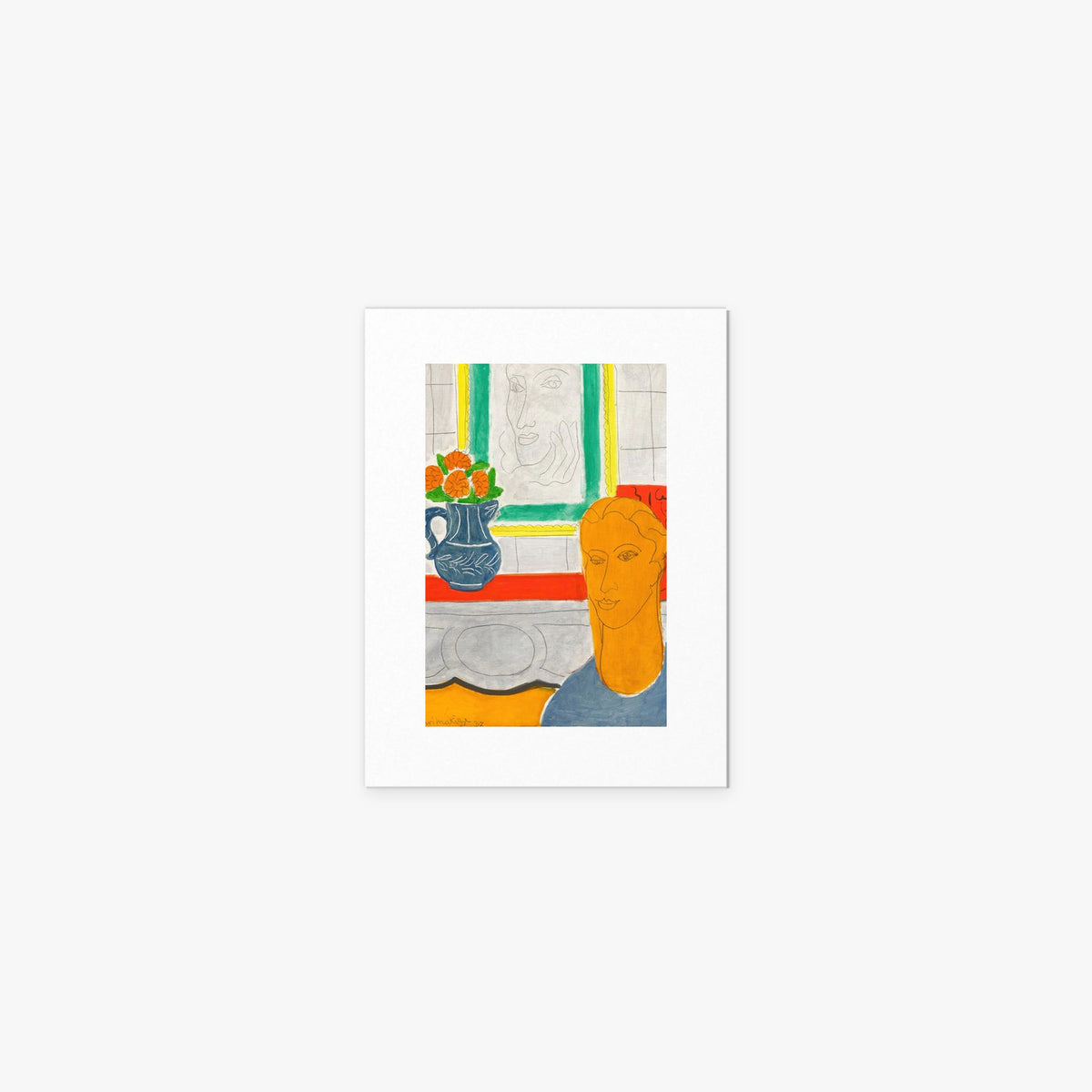 Testa Ocra - Henri Matisse, opera di Henri Matisse (Art Déco), stampa artistica su carta, 30x40cm