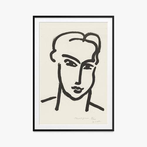 Groot hoofd van Katia - Henri Matisse