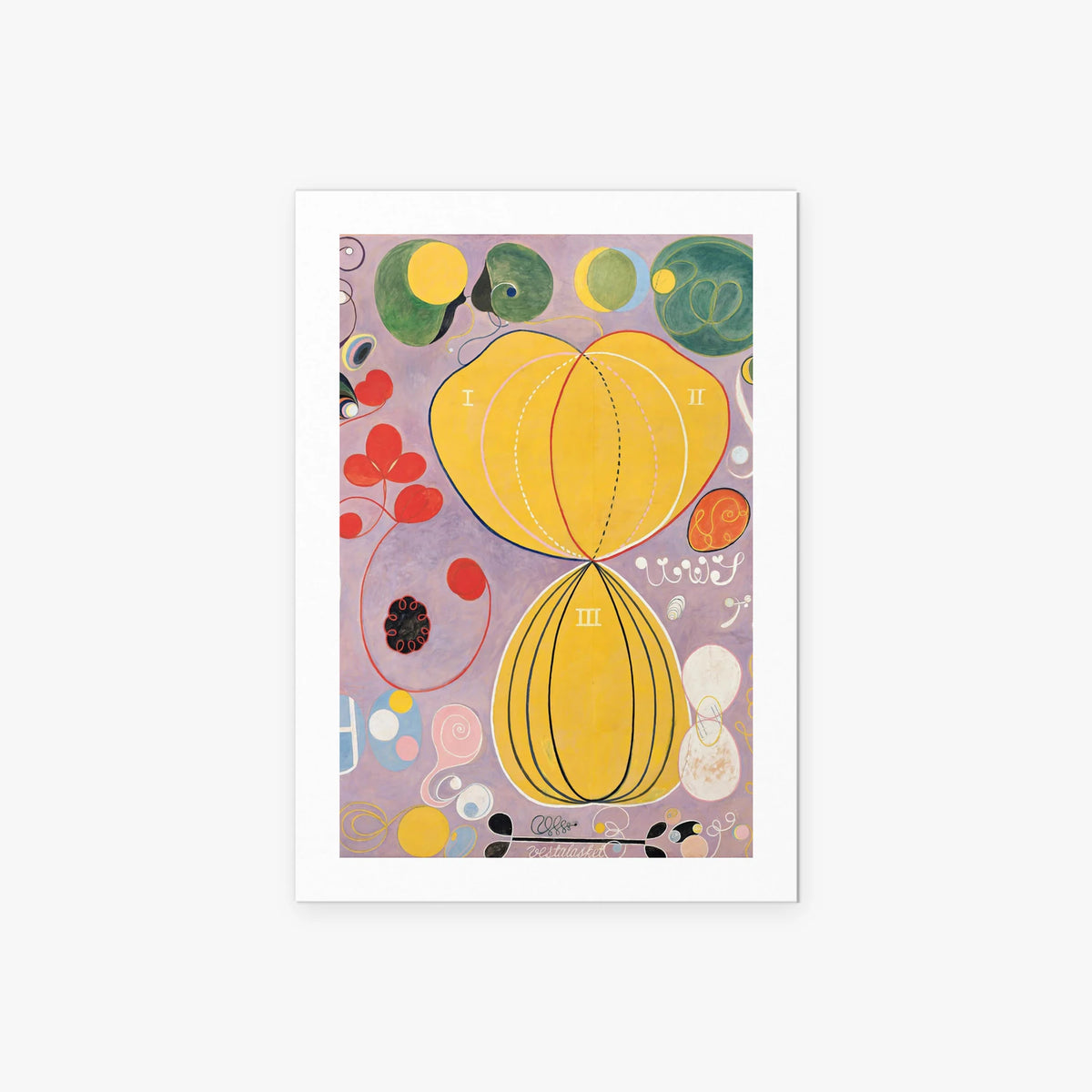 I Dieci Più Grandi, n. 7, Età Adulta - Hilma af Klint, opera di Hilma af Klint (Astrattismo), stampa artistica su carta, 60x85cm