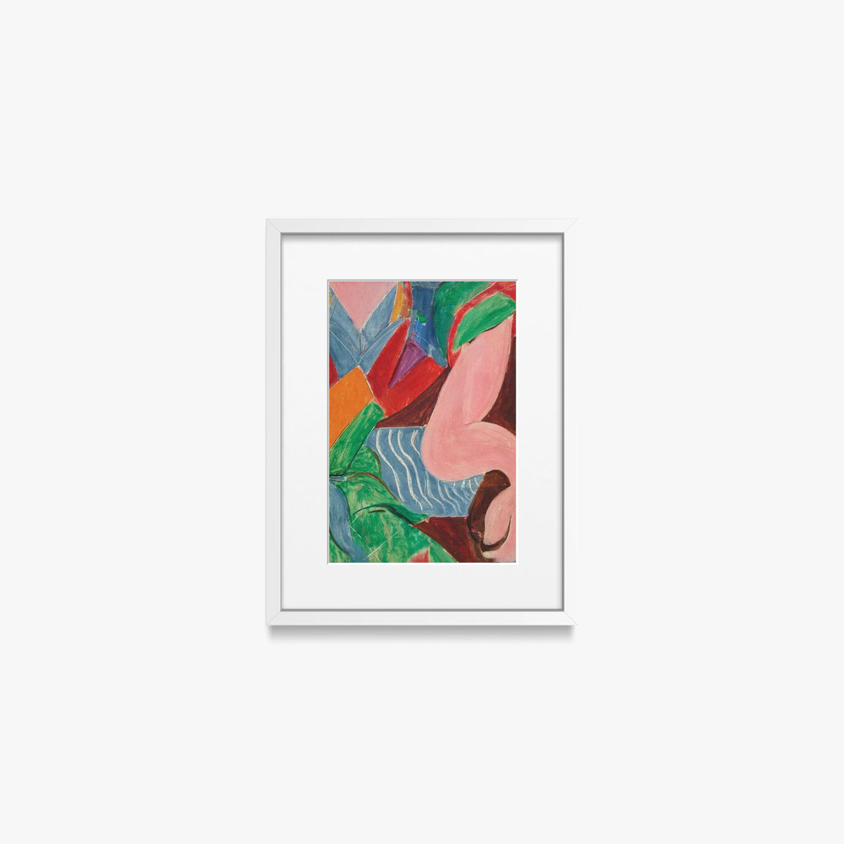 Il Braccio - Henri Matisse, opera di Henri Matisse (Art Déco), stampa con passepartout e cornice bianca, 30x40cm