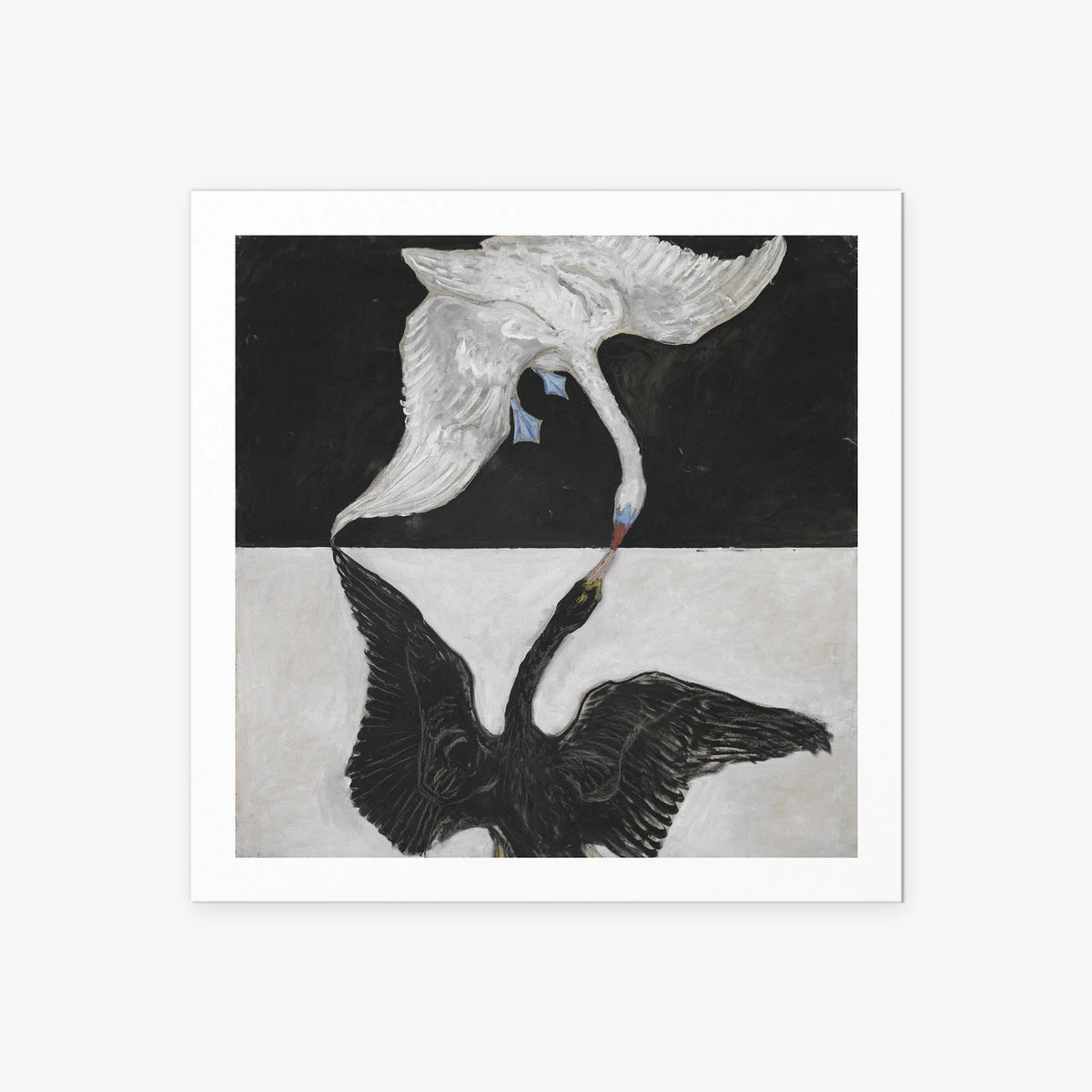 Il Cigno, n. 1 - Hilma af Klint, opera di Hilma af Klint (Astrattismo), stampa artistica su carta, 60x60cm