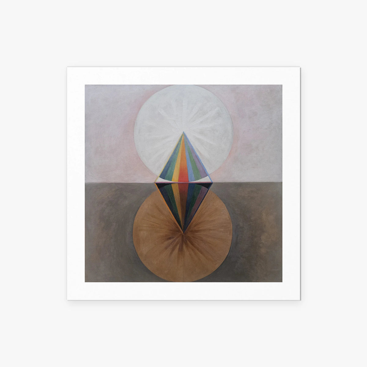 Il Cigno, n. 12 - Hilma af Klint, opera di Hilma af Klint (Astrattismo), stampa artistica su carta, 50x50cm