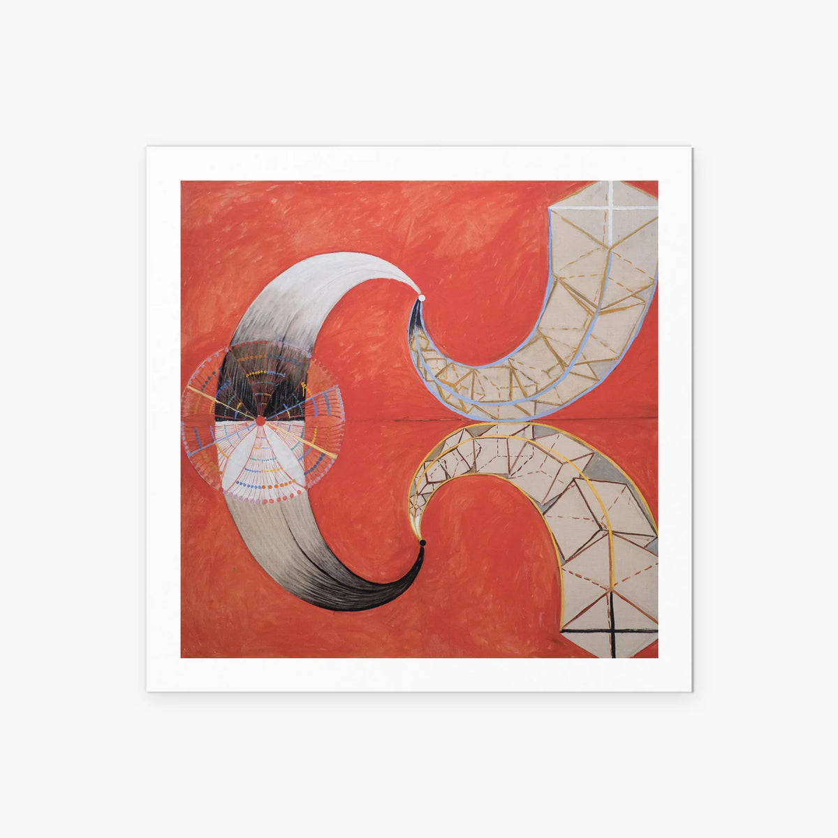 Il Cigno, n. 9 - Hilma af Klint, opera di Hilma af Klint (Astrattismo), stampa artistica su carta, 60x60cm