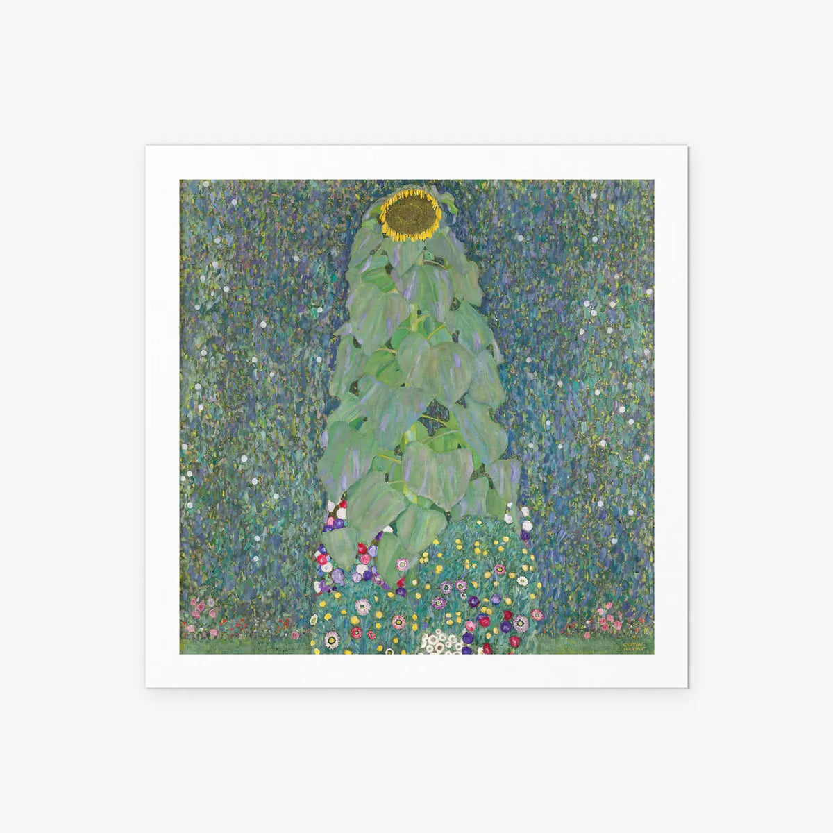 Il Girasole - Gustav Klimt, opera di Gustav Klimt (Secessione Viennese), stampa artistica su carta, 60x60cm