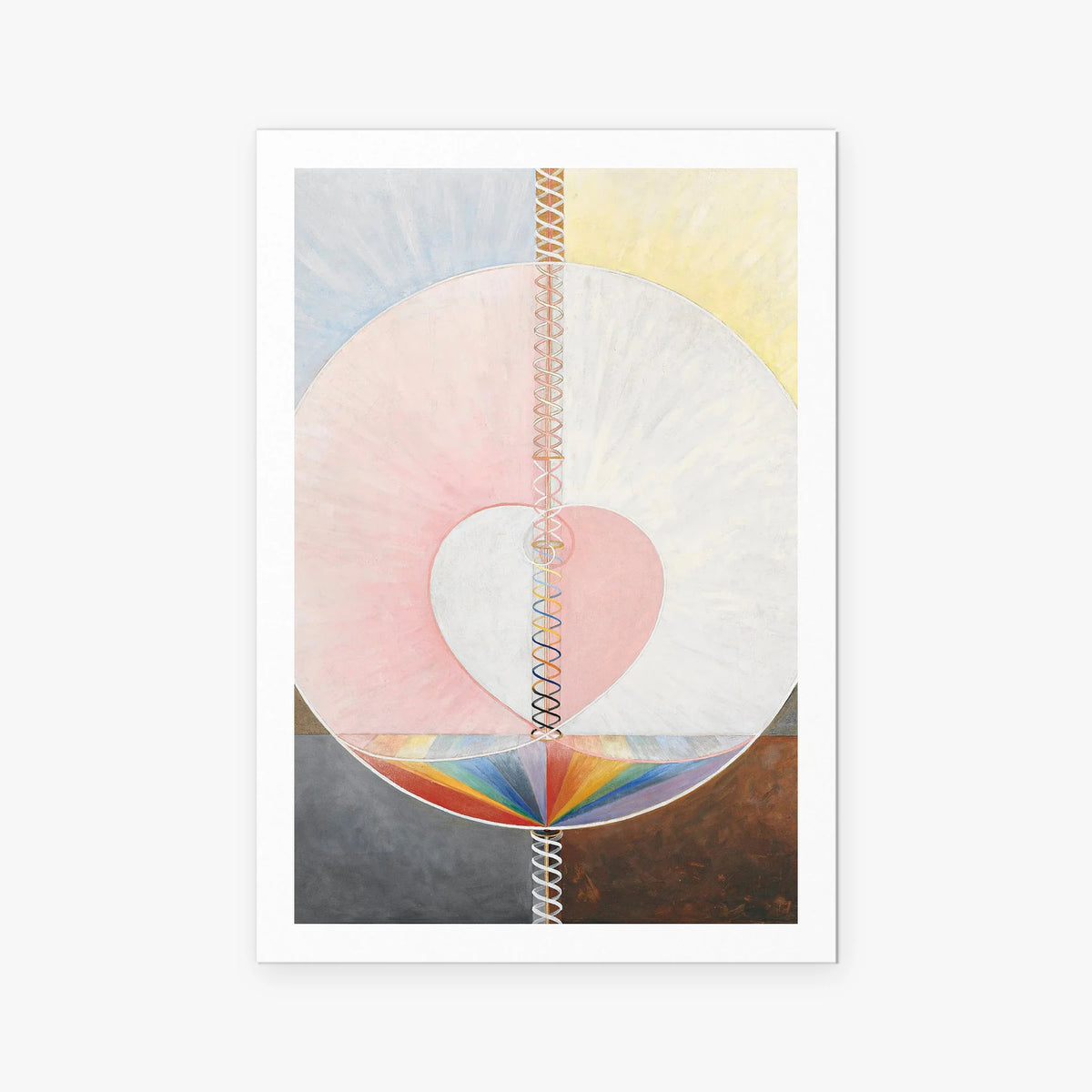 La Colomba, n. 1 - Hilma af Klint, opera di Hilma af Klint (Astrattismo), stampa artistica su carta, 80x115cm