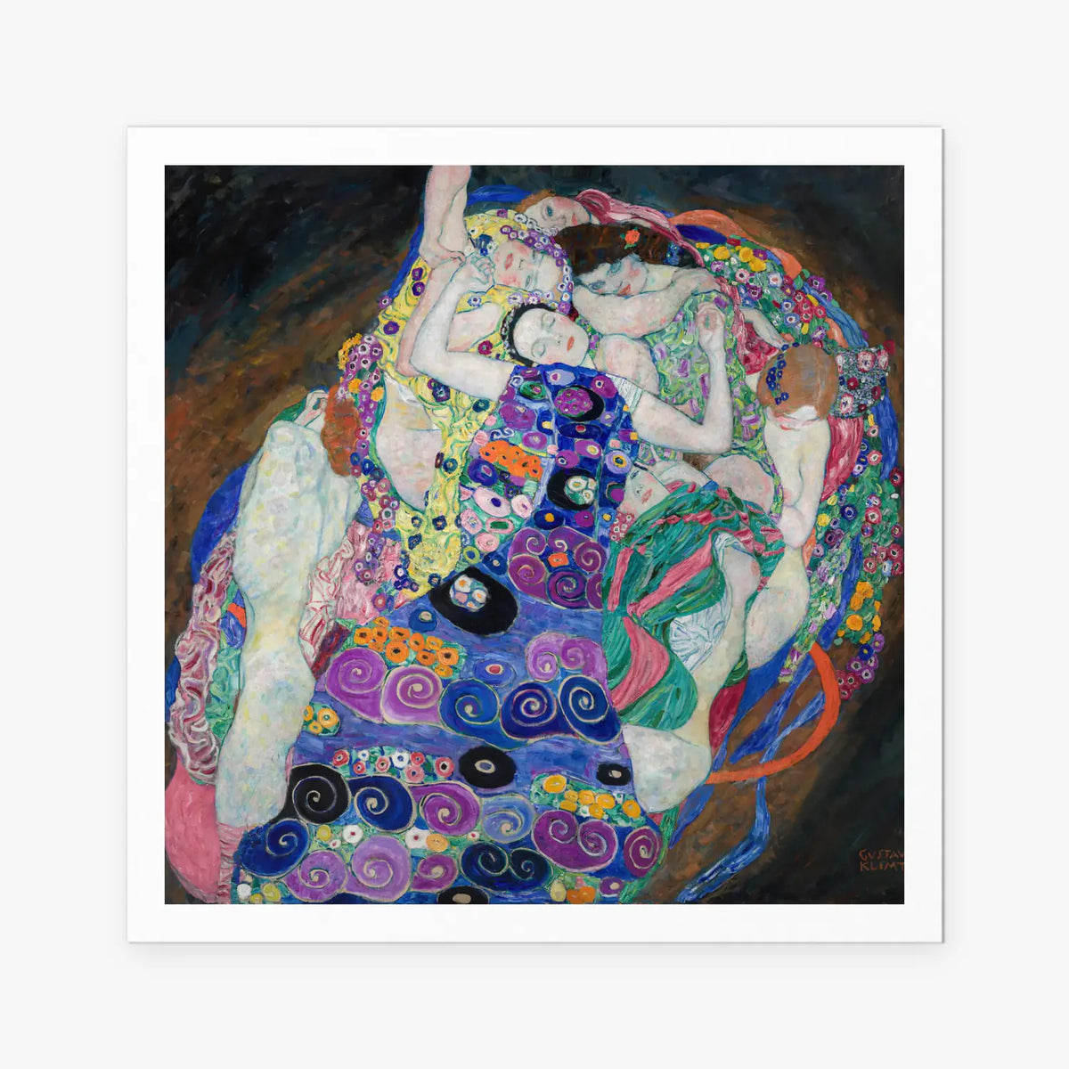 La Vergine - Gustav Klimt, opera di Gustav Klimt (Secessione Viennese), stampa artistica su carta, 80x80cm