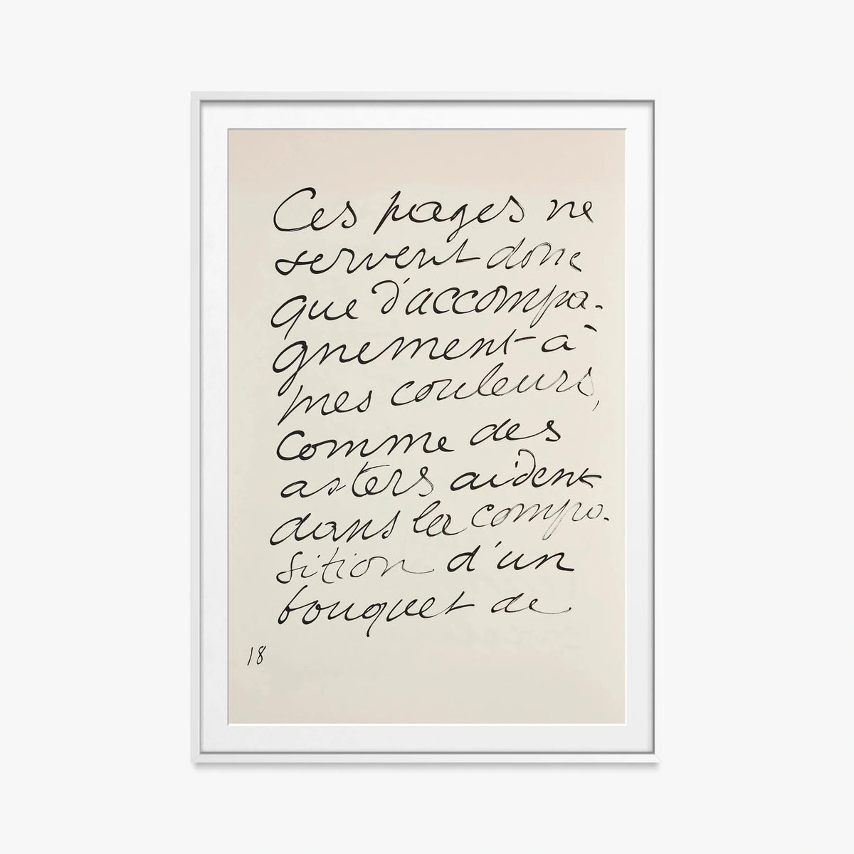 Monsieur Loyal - Henri Matisse, opera di Henri Matisse (Art Déco), stampa con passepartout e cornice bianca, 80x115cm