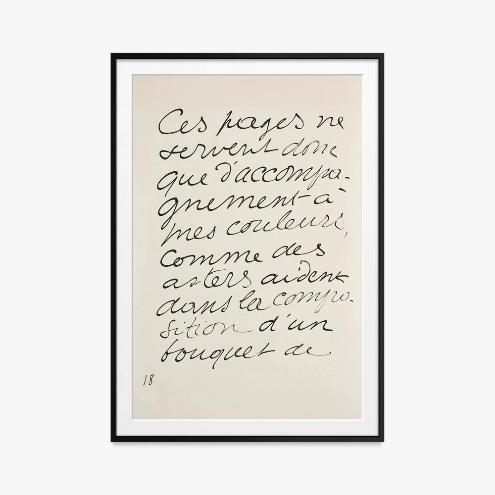 Monsieur Loyal - Henri Matisse, opera di Henri Matisse (Art Déco), stampa con passepartout e cornice nera, 80x115cm