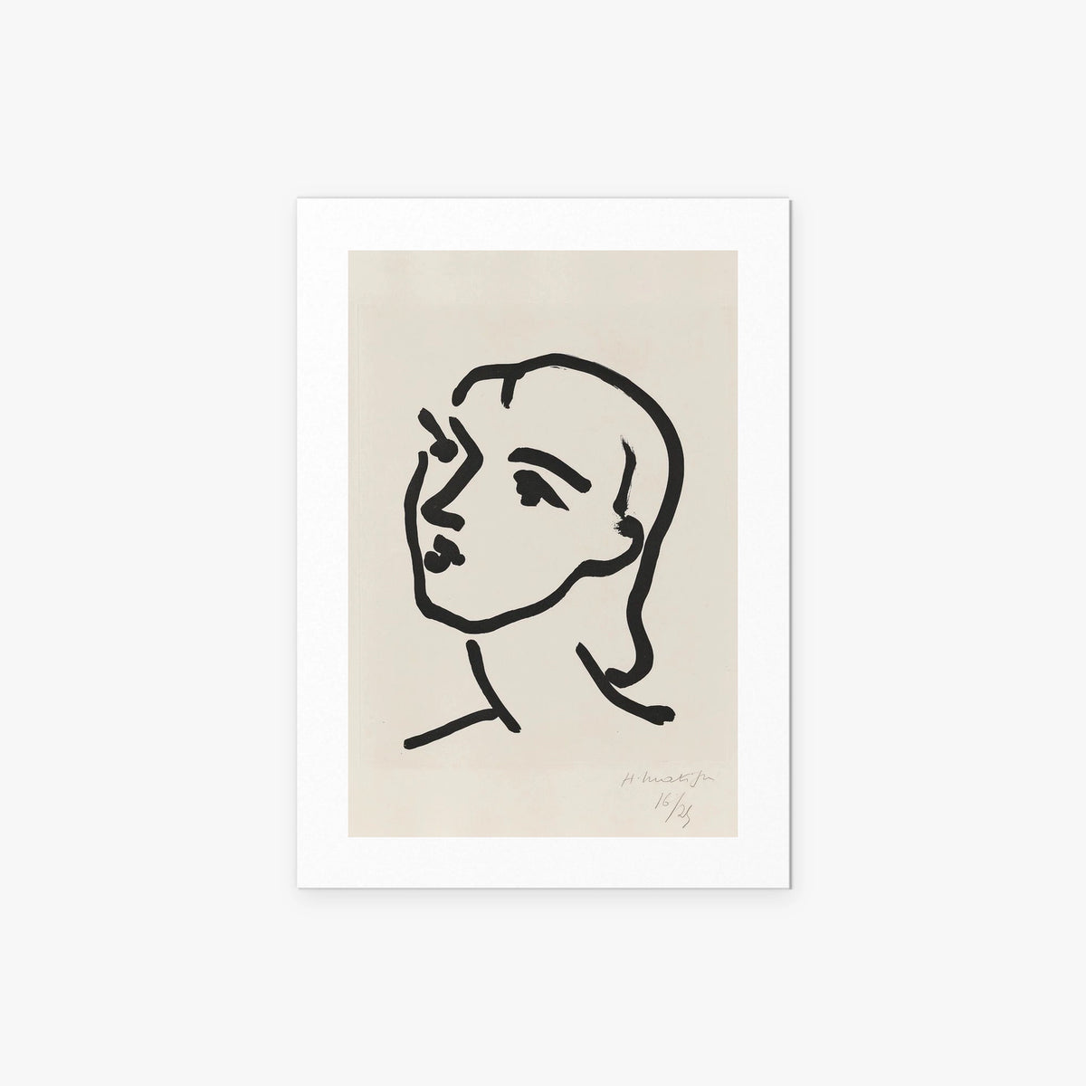 Nadia dai Capelli Lisci - Henri Matisse, opera di Henri Matisse (Art Déco), stampa artistica su carta, 50x70cm