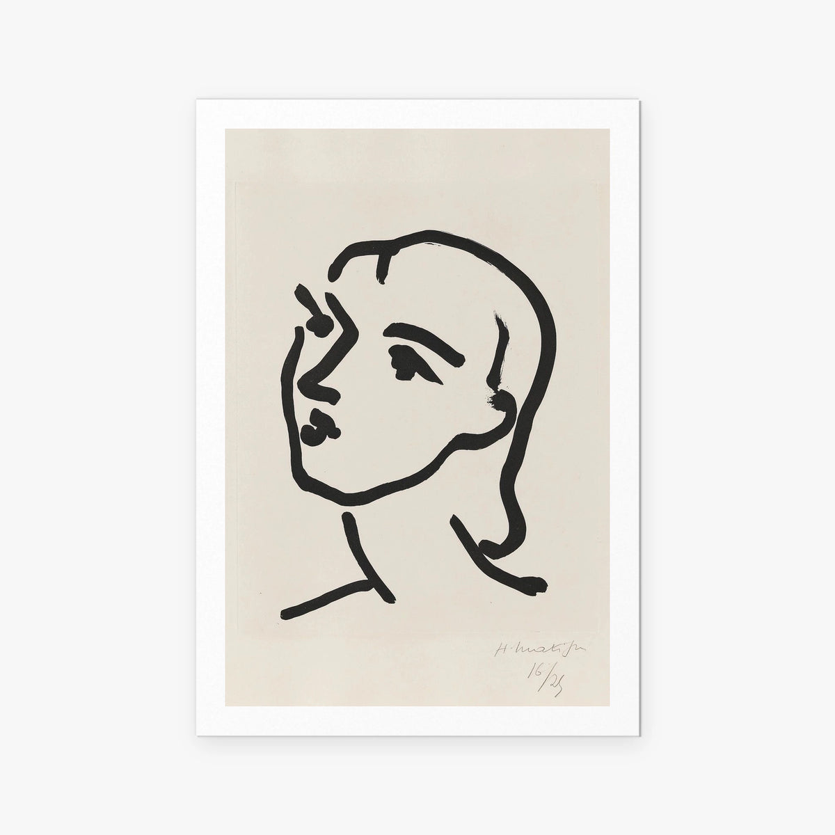 Nadia dai Capelli Lisci - Henri Matisse, opera di Henri Matisse (Art Déco), stampa artistica su carta, 80x115cm