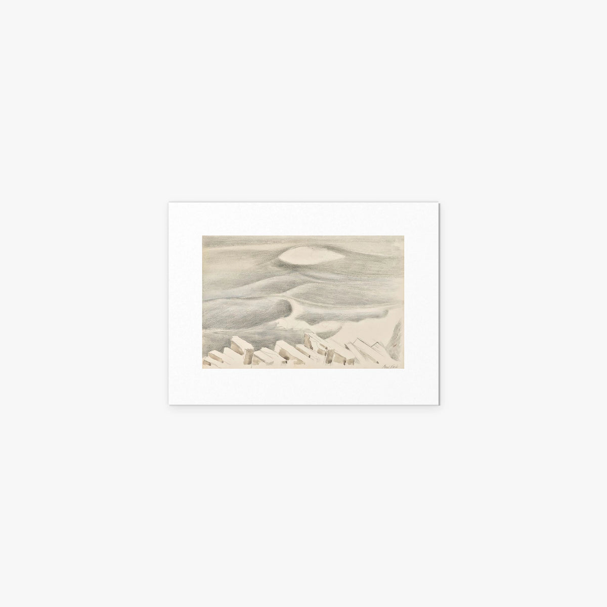 Onde - Paul Nash, opera di Paul Nash (Surrealismo), stampa artistica su carta, 40x30cm