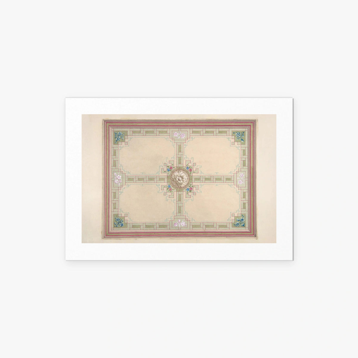 Soffitto con Bordura a Greca - Jules-Edmond-Charles Lachaise, opera di Jules-Edmond-Charles Lachaise (Classici), stampa artistica su carta, 70x50cm