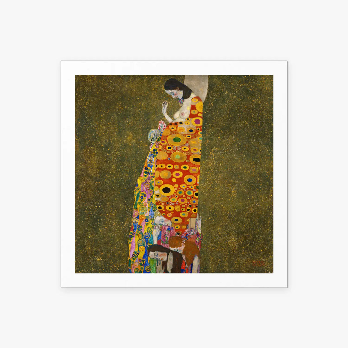Speranza II - Gustav Klimt, opera di Gustav Klimt (Secessione Viennese), stampa artistica su carta, 60x60cm