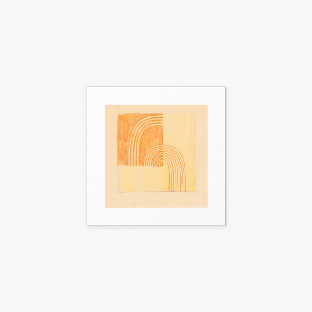Intarsio Arancione e Giallo - Winold Reiss, opera di Winold Reiss (Art Déco), stampa artistica su carta, 40x40cm