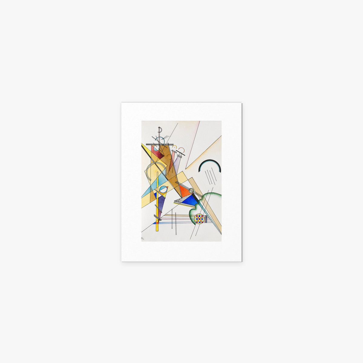 Tessuto - Wassily Kandinsky, opera di Wassily Kandinsky (Astrattismo), stampa artistica su carta, 30x40cm