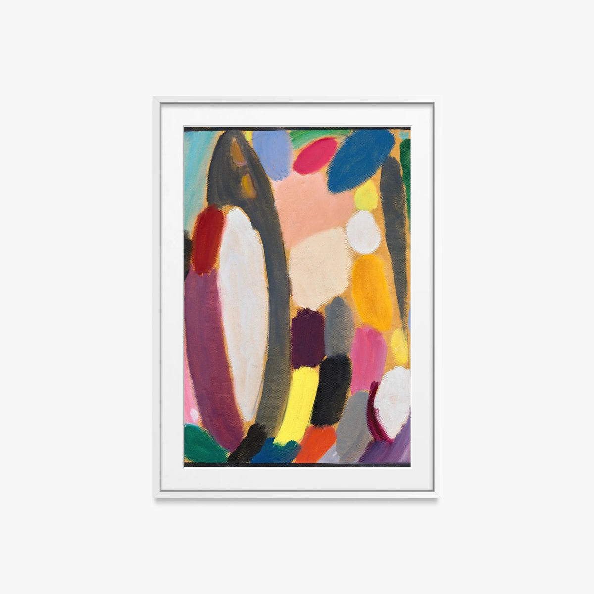 Variazione - Alexej von Jawlensky, opera di Alexej von Jawlensky (Espressionismo), stampa con passepartout e cornice bianca, 60x85cm