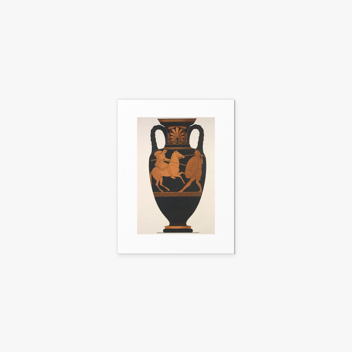 Greco e Amazzone - Anonimo, opera di Anonimo (Arte Greca Antica (ceramica attica)), stampa artistica su carta, 30x40cm