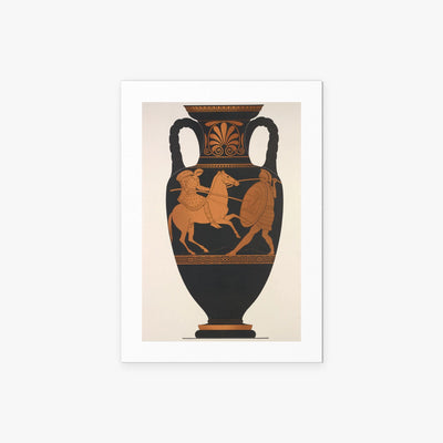Greco e Amazzone - Anonimo, opera di Anonimo (Arte Greca Antica (ceramica attica)), stampa artistica su carta, 50x70cm