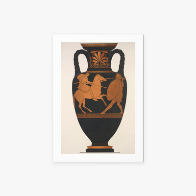 Greco e Amazzone - Anonimo, opera di Anonimo (Arte Greca Antica (ceramica attica)), stampa artistica su carta, 60x85cm