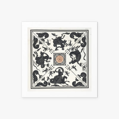Antico Pavimento a Mosaico - Pierre Jean Mariette, opera di Pierre Jean Mariette (Art Nouveau), stampa artistica su carta, 50x50cm