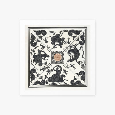 Antico Pavimento a Mosaico - Pierre Jean Mariette, opera di Pierre Jean Mariette (Art Nouveau), stampa artistica su carta, 60x60cm