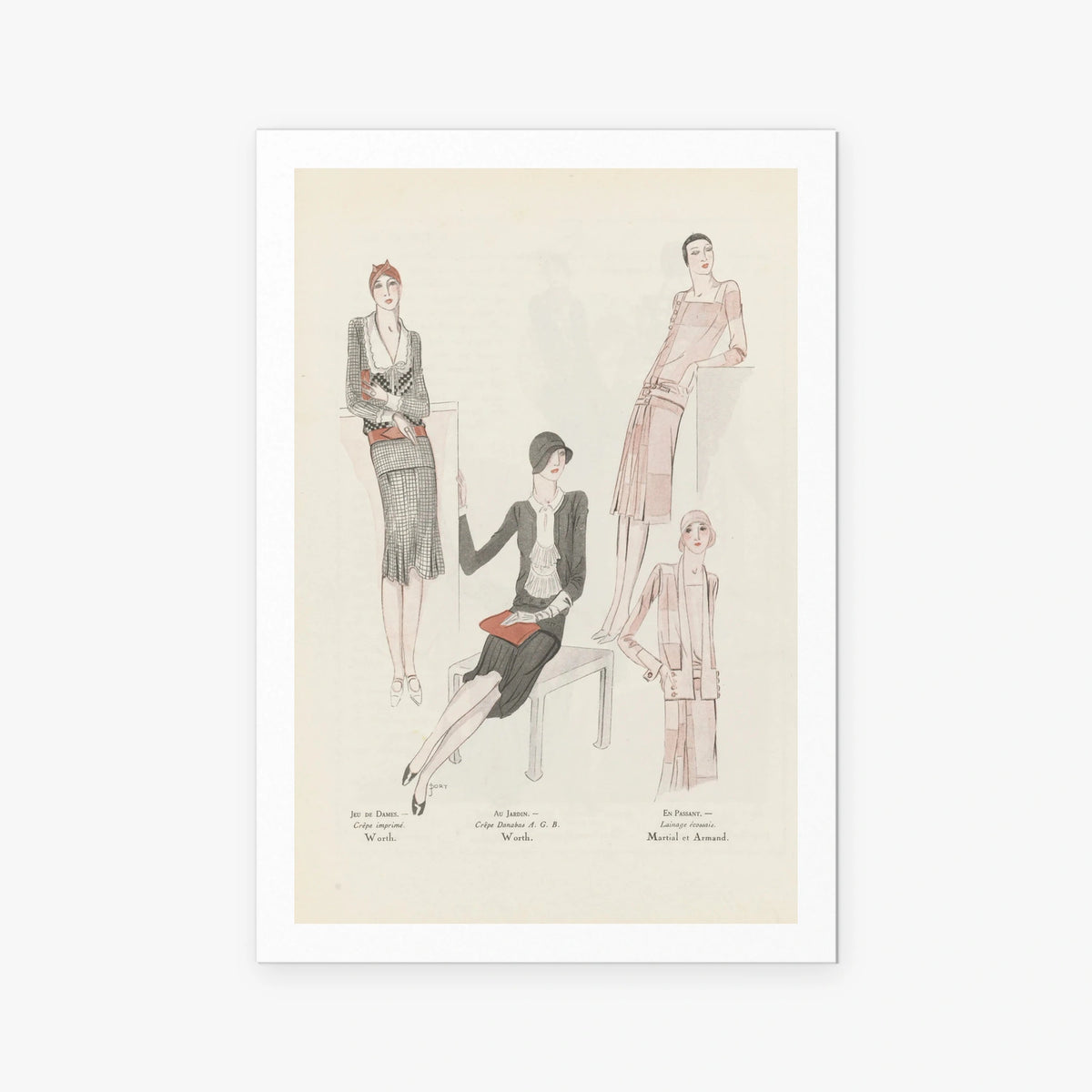 Arte, Gusto, Bellezza n. 106 - J. Dory, opera di J. Dory (Art Déco), stampa artistica su carta, 80x115cm