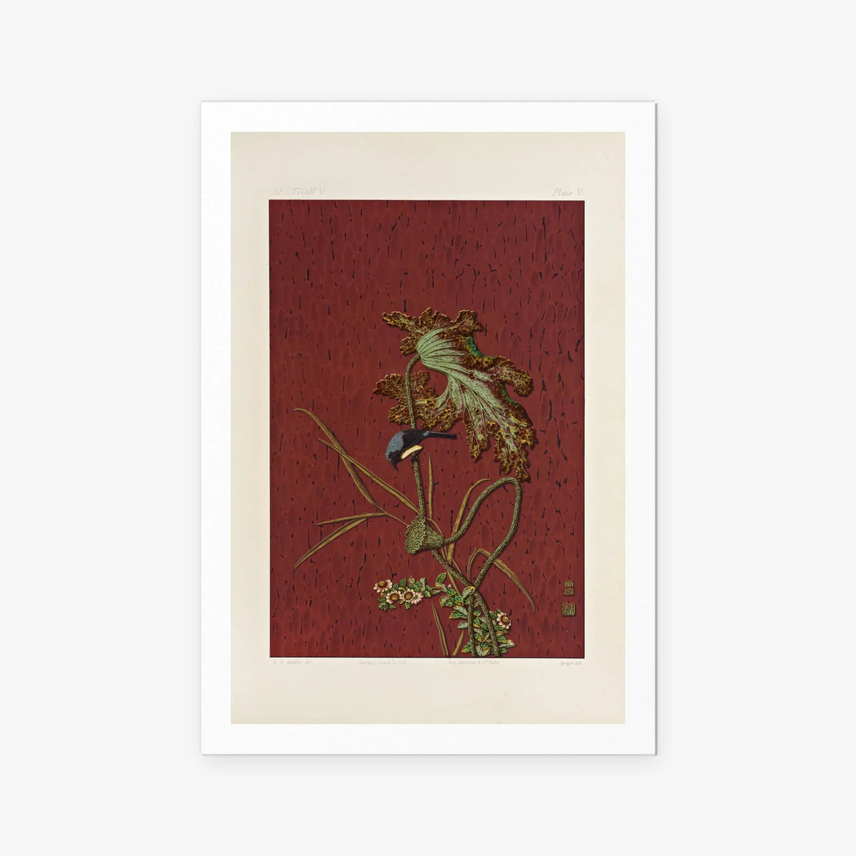 Arti Ornamentali Giapponesi, Tav. 62 - George Ashdown Audsley, opera di George Ashdown Audsley (Ukiyo-e), stampa artistica su carta, 80x115cm