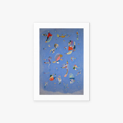 Azzurro Cielo - Wassily Kandinsky, opera di Wassily Kandinsky (Astrattismo), stampa artistica su carta, 50x70cm