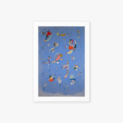 Azzurro Cielo - Wassily Kandinsky, opera di Wassily Kandinsky (Astrattismo), stampa artistica su carta, 60x85cm