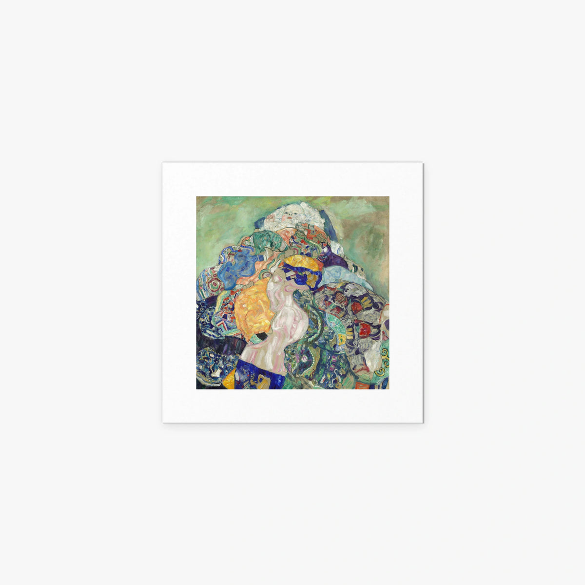 Bambino (Culla) - Gustav Klimt, opera di Gustav Klimt (Secessione Viennese), stampa artistica su carta, 40x40cm