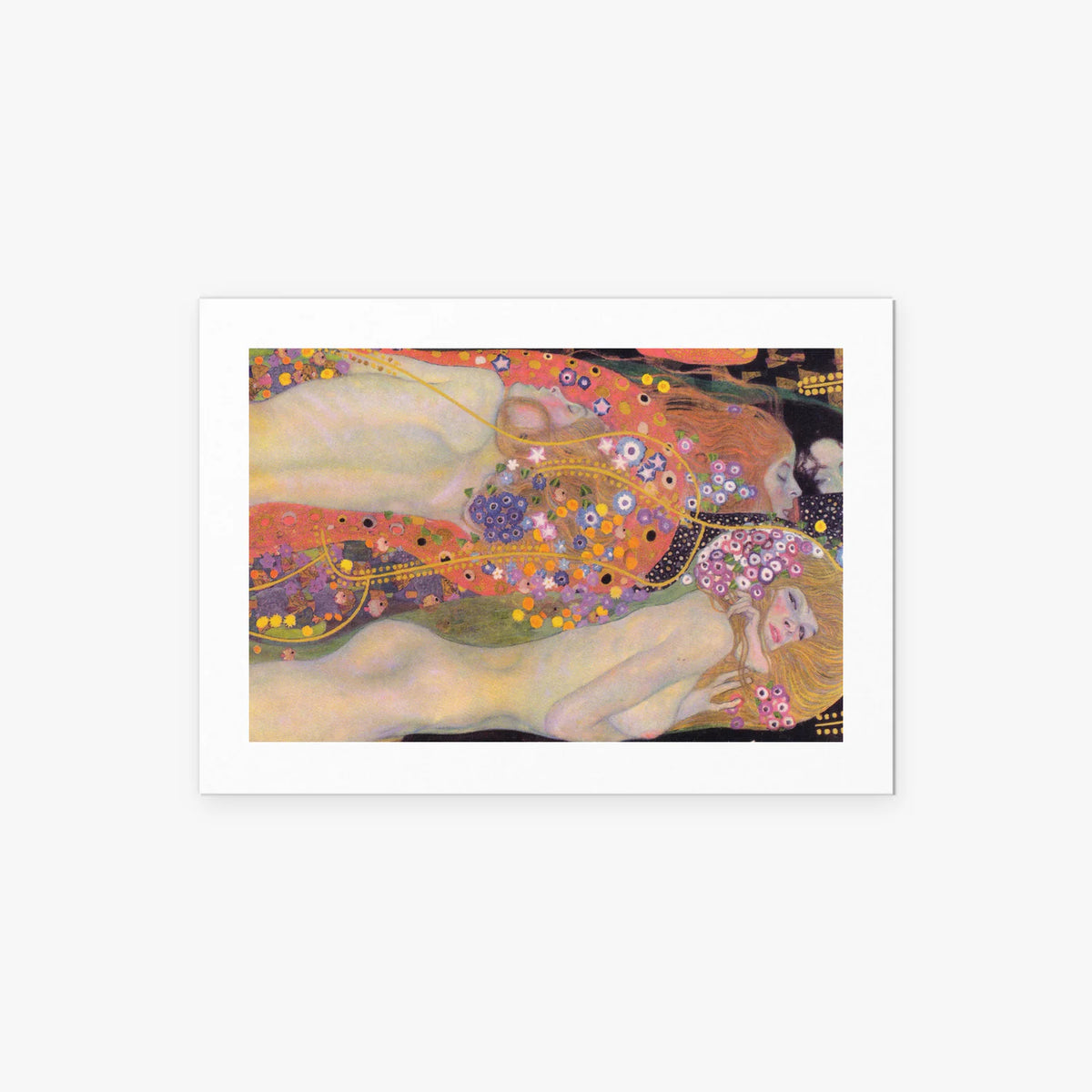Bisce d'Acqua II - Gustav Klimt, opera di Gustav Klimt (Secessione Viennese), stampa artistica su carta, 70x50cm