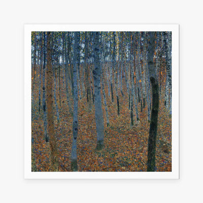 Bosco di Faggi I - Gustav Klimt, opera di Gustav Klimt (Secessione Viennese), stampa artistica su carta, 80x80cm