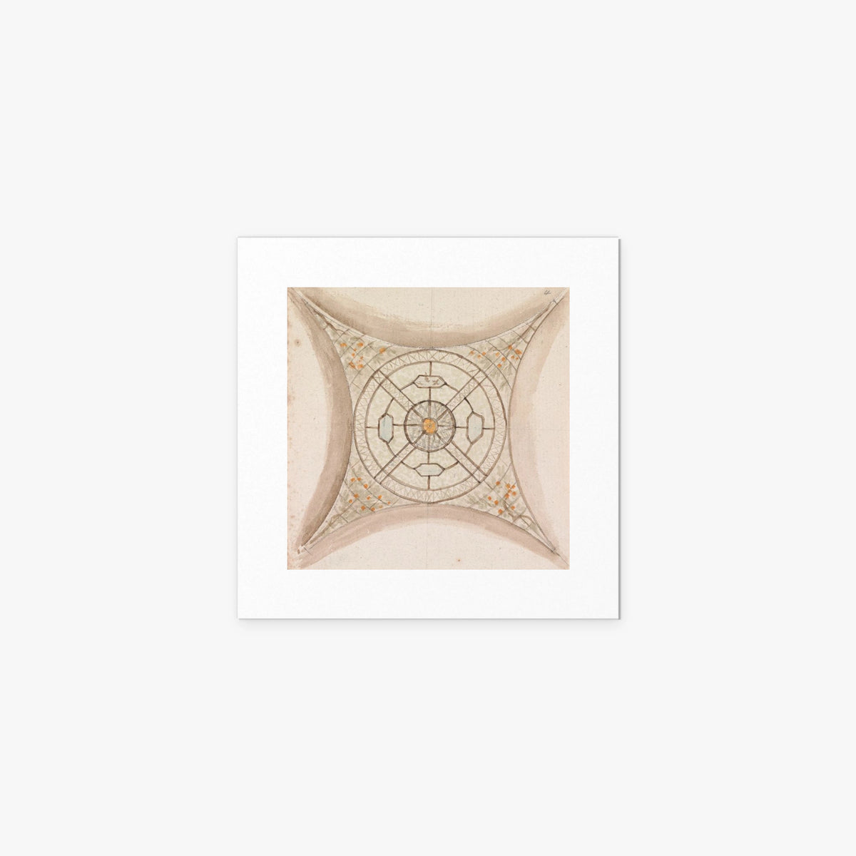 Soffitto in Vaticano - Henry Swinburne, opera di Henry Swinburne (Art Nouveau), stampa artistica su carta, 40x40cm