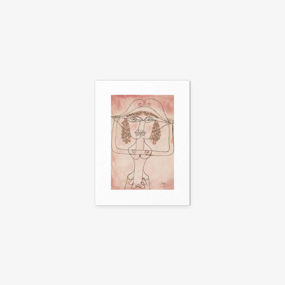 Cantante dell'Opera Comica - Paul Klee, opera di Paul Klee (Avanguardie), stampa artistica su carta, 30x40cm
