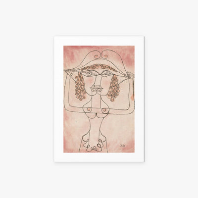 Cantante dell'Opera Comica - Paul Klee, opera di Paul Klee (Avanguardie), stampa artistica su carta, 50x70cm