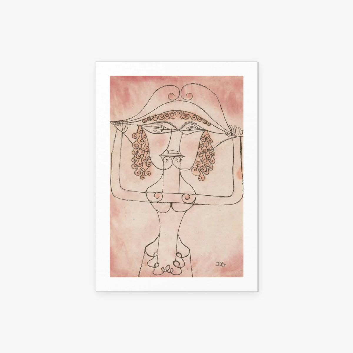Cantante dell'Opera Comica - Paul Klee, opera di Paul Klee (Avanguardie), stampa artistica su carta, 60x85cm