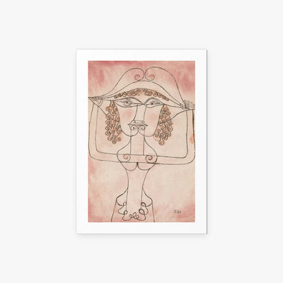 Cantante dell'Opera Comica - Paul Klee, opera di Paul Klee (Avanguardie), stampa artistica su carta, 60x85cm