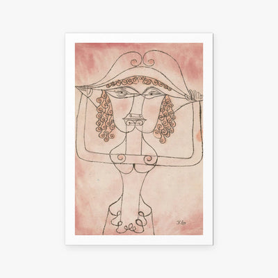 Cantante dell'Opera Comica - Paul Klee, opera di Paul Klee (Avanguardie), stampa artistica su carta, 80x115cm