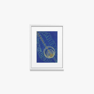 Caos Primordiale, n. 16 - Hilma af Klint, opera di Hilma af Klint (Astrattismo), stampa con passepartout e cornice bianca, 30x40cm