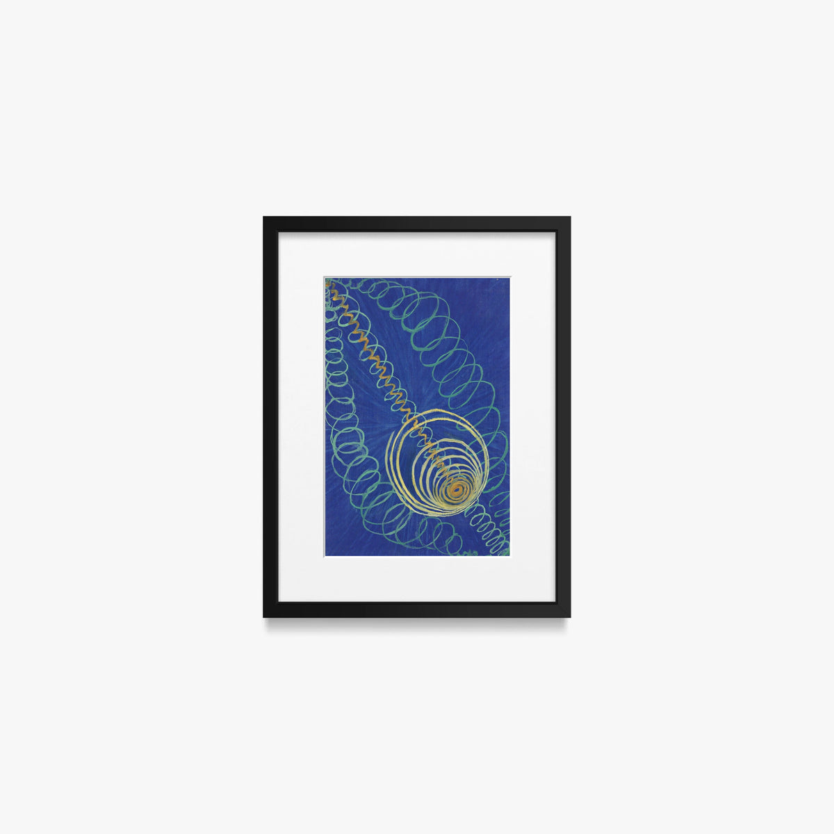 Caos Primordiale, n. 16 - Hilma af Klint, opera di Hilma af Klint (Astrattismo), stampa con passepartout e cornice nera, 30x40cm
