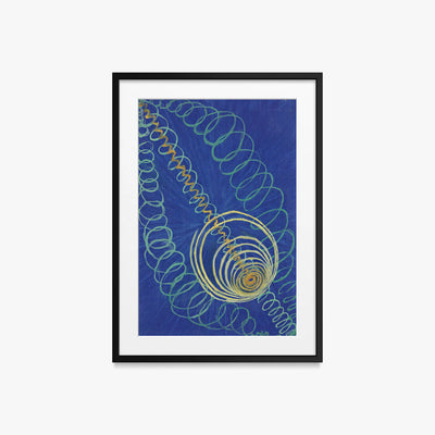 Caos Primordiale, n. 16 - Hilma af Klint, opera di Hilma af Klint (Astrattismo), stampa con passepartout e cornice nera, 50x70cm