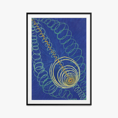 Caos Primordiale, n. 16 - Hilma af Klint, opera di Hilma af Klint (Astrattismo), stampa con passepartout e cornice nera, 80x115cm