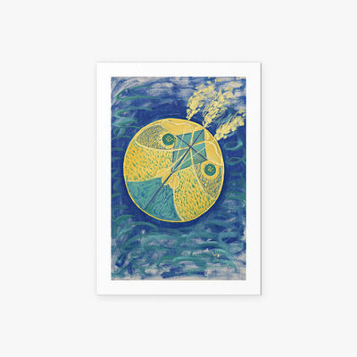 Caos Primordiale, n. 7 - Hilma af Klint, opera di Hilma af Klint (Astrattismo), stampa artistica su carta, 60x85cm